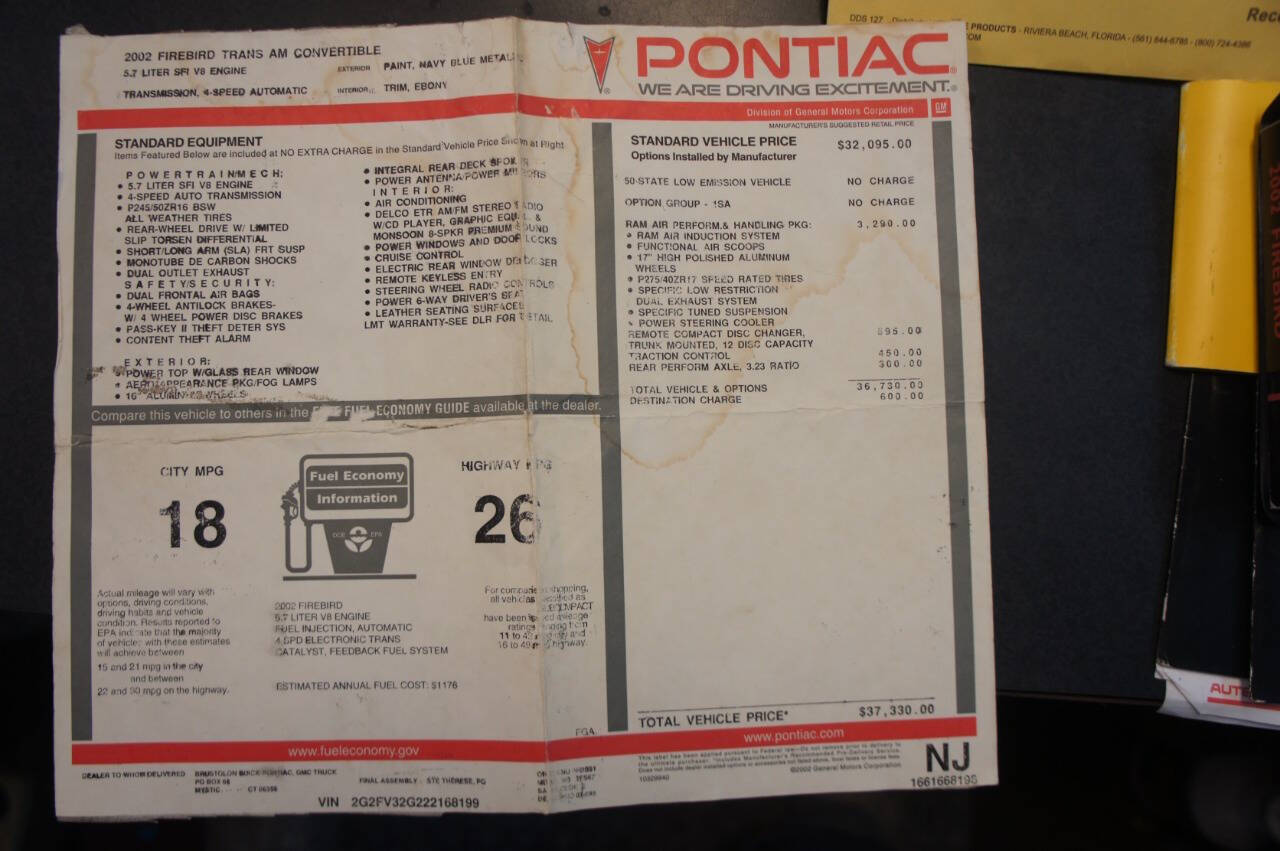 2002 Pontiac Firebird 19