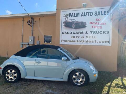 2003 Volkswagen New Beetle Convertible for sale at Palm Auto Sales in West Melbourne FL