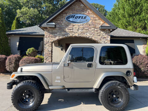2003 Jeep Wrangler for sale at Hoyle Auto Sales in Taylorsville NC