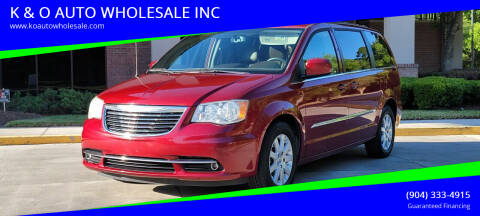 2014 Chrysler Town and Country for sale at K & O AUTO WHOLESALE INC in Jacksonville FL