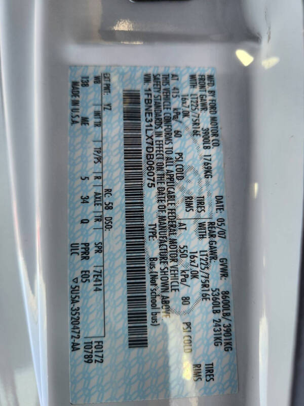 2007 Ford E-Series E-350 SD XLT