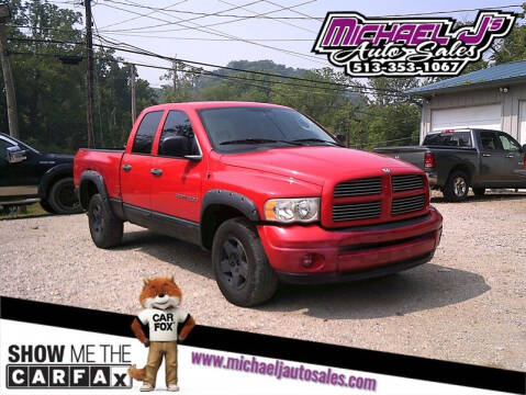2004 Dodge Ram 1500 for sale at MICHAEL J'S AUTO SALES in Cleves OH