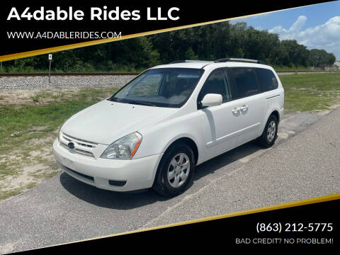 2009 Kia Sedona for sale at A4dable Rides LLC in Haines City FL