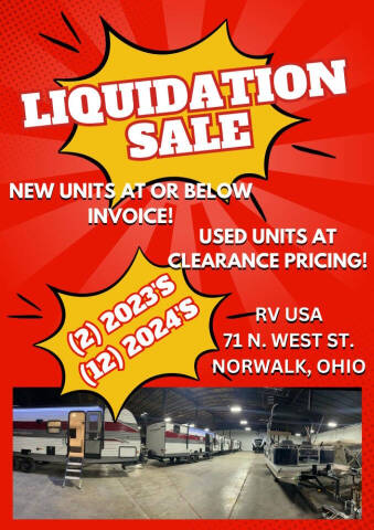 2024 LIQUIDATION SALE for sale at RV USA in Norwalk OH