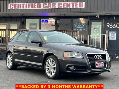 2012 Audi A3 for sale at CERTIFIED CAR CENTER in Fairfax VA