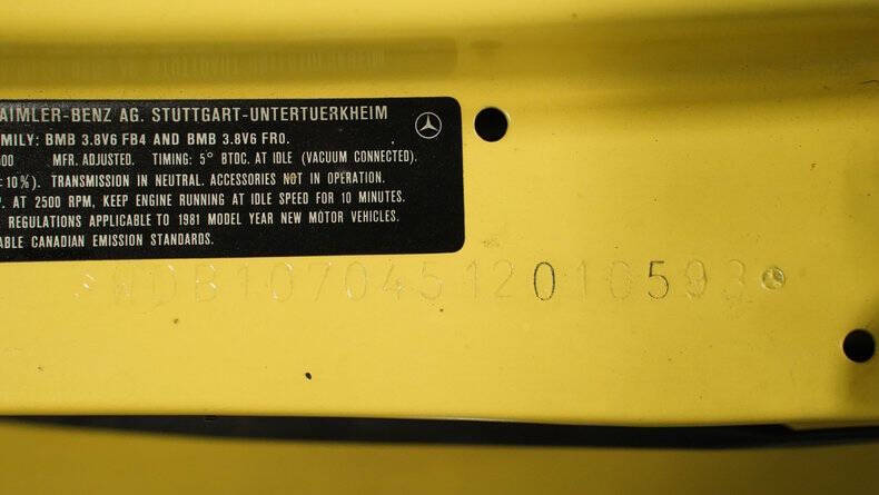 1982 Mercedes-Benz 380-Class 380 SL