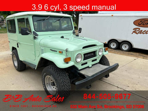 1970 Toyota Land Cruiser for sale at B & B Auto Sales in Brookings SD