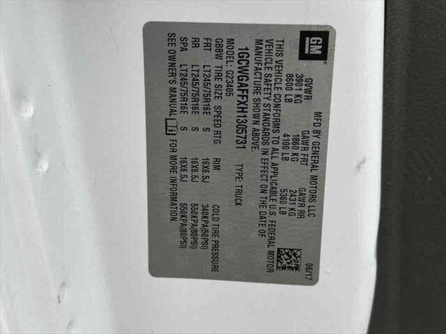 2017 Chevrolet Express 2500