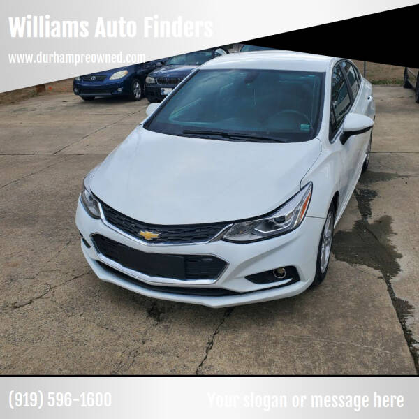 2016 Chevrolet Cruze for sale at Williams Auto Finders in Durham NC