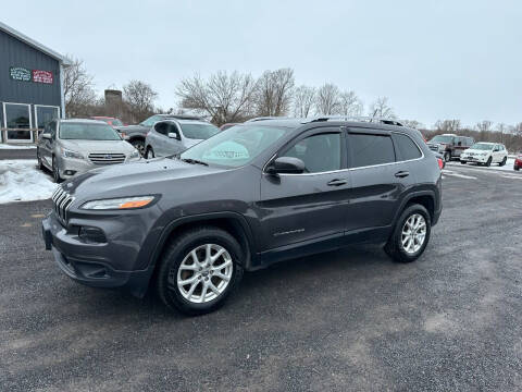 2017 Jeep Cherokee for sale at Riverside Motors in Glenfield NY