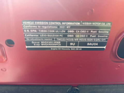 2021 Nissan Sentra SV