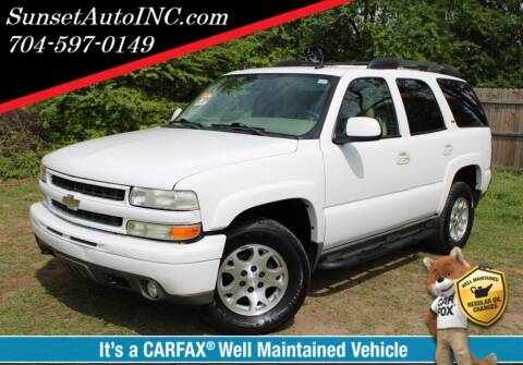 2005 Chevrolet Tahoe for sale at Sunset Auto in Charlotte NC