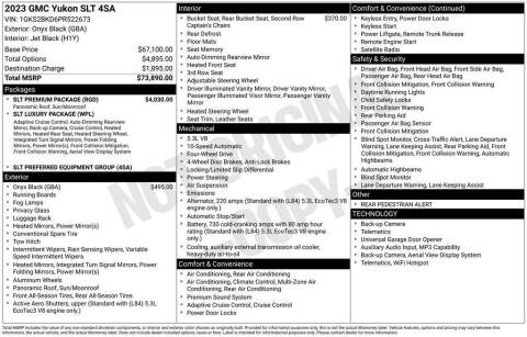 2023 GMC Yukon SLT
