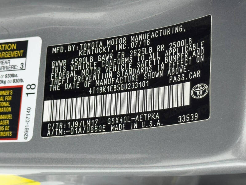 2016 Toyota Avalon Limited