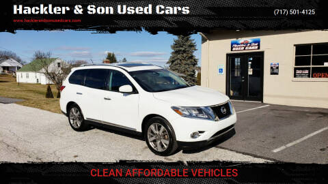 2013 Nissan Pathfinder for sale at Hackler & Son Used Cars in Red Lion PA