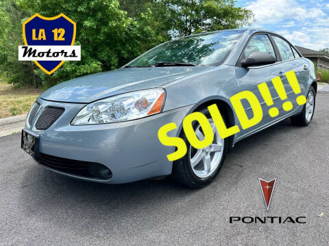 2008 Pontiac G6 for sale at LA 12 Motors in Durham NC