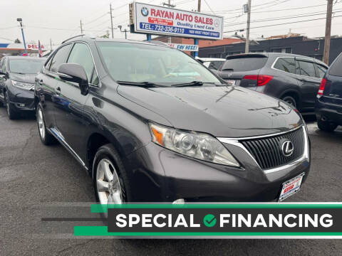 2010 Lexus RX 350 for sale at Rayan Auto Sales in Plainfield NJ