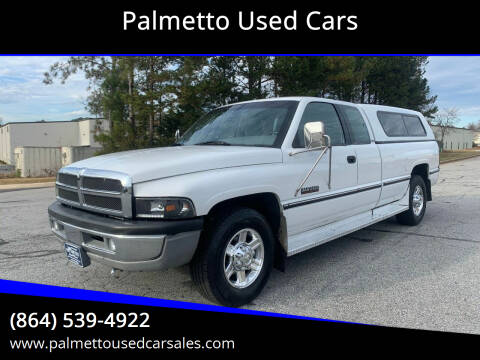 1996 Dodge Ram Pickup 2500 for sale at Palmetto Used Cars in Piedmont SC