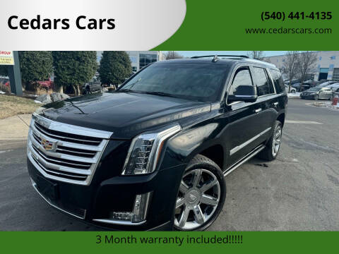 2016 Cadillac Escalade for sale at Cedars Cars in Chantilly VA