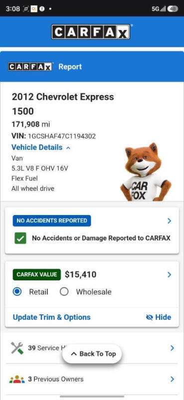 2012 Chevrolet Express 1500