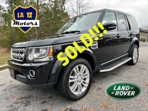 2015 Land Rover LR4 for sale at LA 12 Motors in Durham NC