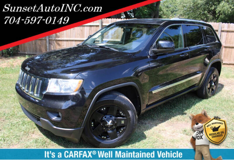 2012 Jeep Grand Cherokee for sale at Sunset Auto in Charlotte NC
