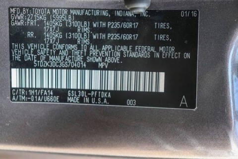 2016 Toyota Sienna L 7-Passenger