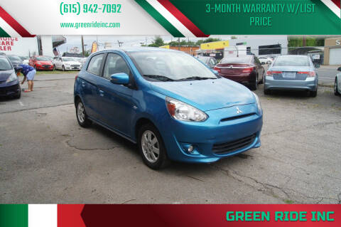 2015 Mitsubishi Mirage for sale at Green Ride Inc in Nashville TN