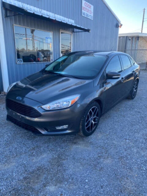 2018 Ford Focus for sale at COOK MOTOR CO LLC in Wichita Falls, TX