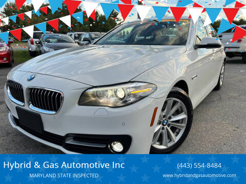 2016 BMW 5 Series for sale at Hybrid & Gas Automotive Inc in Aberdeen MD
