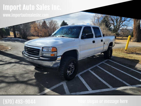 2002 GMC Sierra 1500HD for sale at Import Auto Sales Inc. in Fort Collins CO