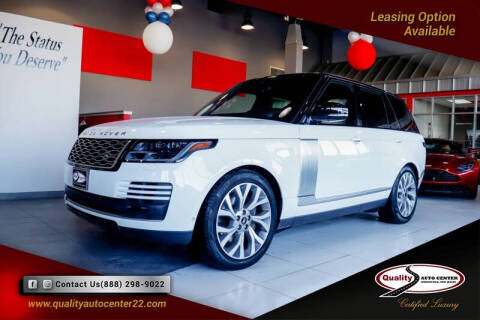 2021 Land Rover Range Rover for sale at Quality Auto Center in Springfield NJ