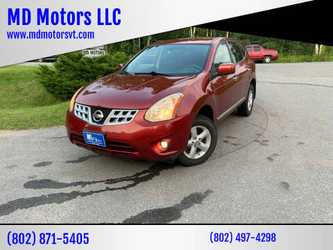 2013 Nissan Rogue for sale at MD Motors LLC in Williston VT