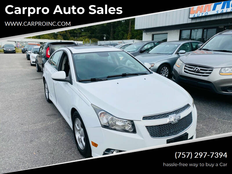 2014 Chevrolet Cruze for sale at Carpro Auto Sales in Chesapeake VA