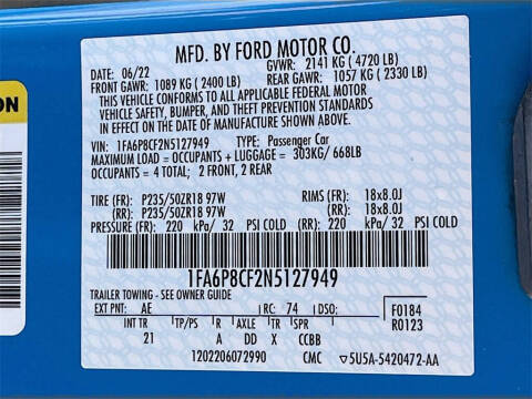 2022 Ford Mustang GT