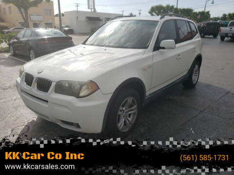 2006 BMW X3 for sale at KK Car Co Inc in Lake Worth FL