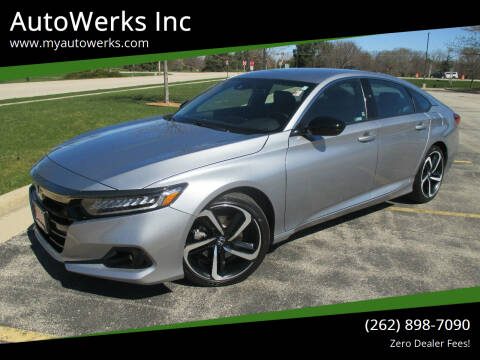 2021 Honda Accord for sale at AutoWerks Inc in Sturtevant WI