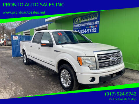 2011 Ford F-150 for sale at PRONTO AUTO SALES INC in Indianapolis IN