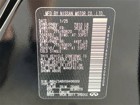 2025 Infiniti QX80 Pure