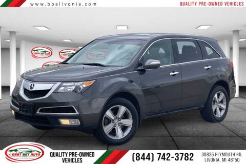 2011 Acura MDX for sale at Best Bet Auto in Livonia MI