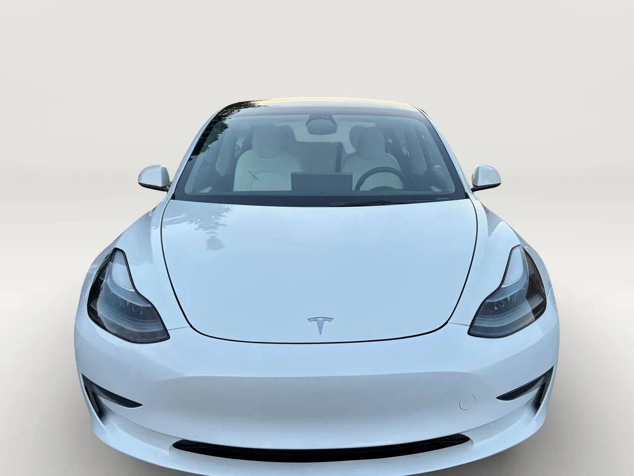 White 2023 Tesla Model 3 Base 4dr Sedan 2