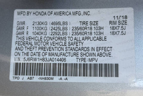 2018 Honda CR-V