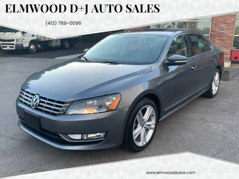 2014 Volkswagen Passat for sale at Elmwood D+J Auto Sales in Agawam MA