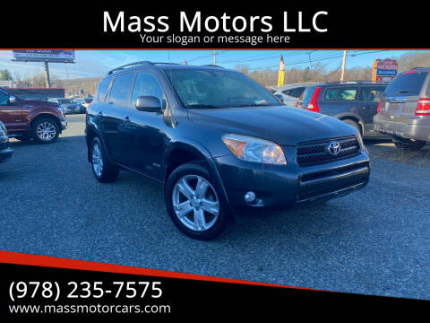 2008 Toyota RAV4 for sale at Mass Motors LLC in Worcester MA