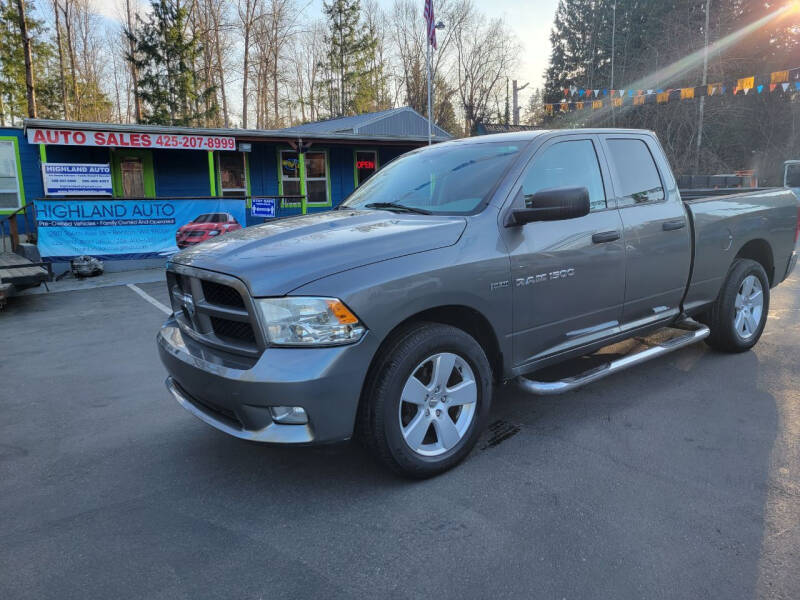 2012 RAM 1500 for sale at HIGHLAND AUTO in Renton WA