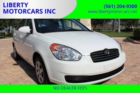 2009 Hyundai Accent for sale at LIBERTY MOTORCARS INC in Royal Palm Beach FL