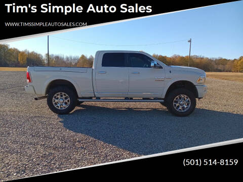 2016 RAM 2500 for sale at Tim's Simple Auto Sales in Greenbrier AR