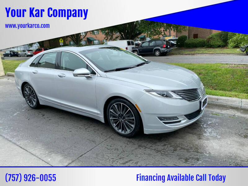 2016 Lincoln MKZ for sale at Your Kar Company in Norfolk VA