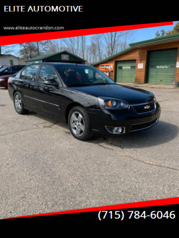 2006 Chevrolet Malibu for sale at ELITE AUTOMOTIVE in Crandon WI