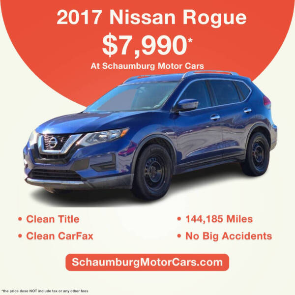 2017 Nissan Rogue for sale at Schaumburg Motor Cars in Schaumburg IL